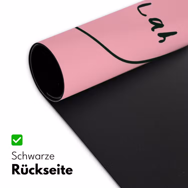 Tekstwolkje - BLAH BLAH BLAH - Roze Muismat XXL klein -ysfeer2_duits