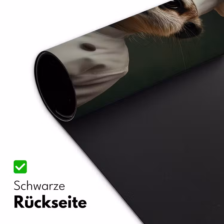 Dier - Kok - Stokstaartje Muismat XXL klein -ysfeer2_duits