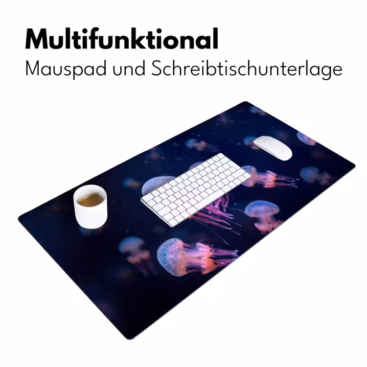 Dier - Onderwater - Natuur - Roze - Mysterieus Muismat XXL klein -ysfeer4_duits