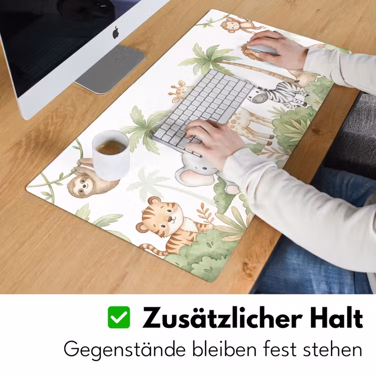 Dieren - Jungle - Pastel Muismat XXL klein -ysfeer3_duits