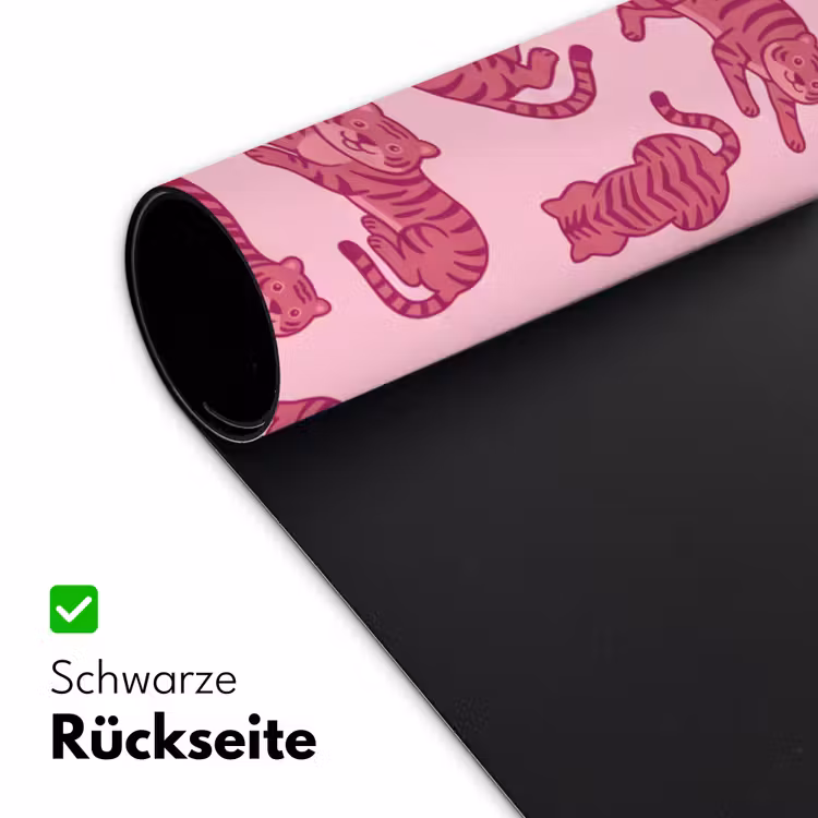 Schreibtischunterlage - Tiere – Muster – Rosa – Verspielt – Cartoon - Dieren - Patroon - Roze - Speels - Cartoon Muismat XXL klein