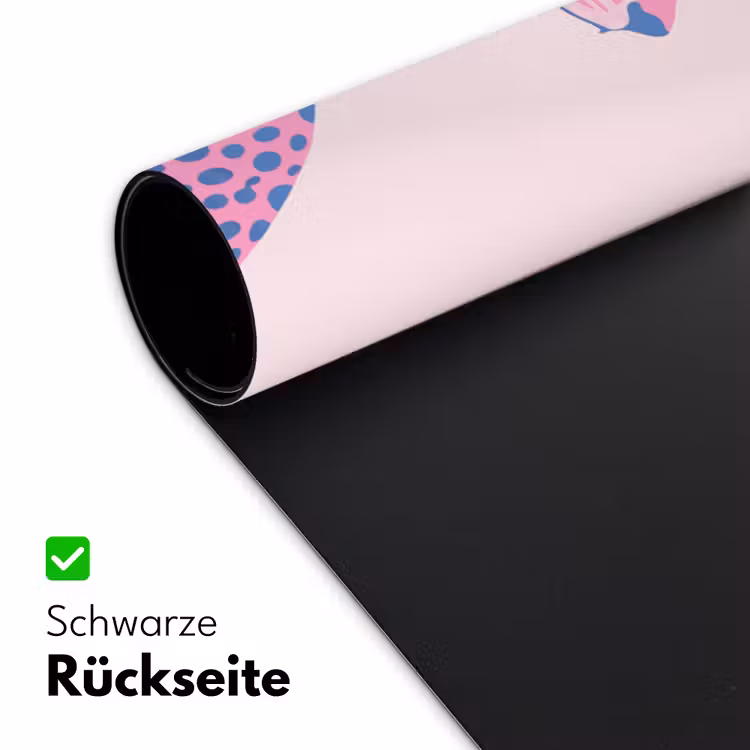 Schreibtischunterlage - Tiere – Profil – Abstrakt – Rosa – Blau - Dieren - Profiel - Abstract - Roze - Blauw Muismat XXL klein
