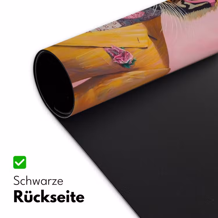 Tijger - Bril - Geel - Jasje Muismat XXL klein -ysfeer2_duits