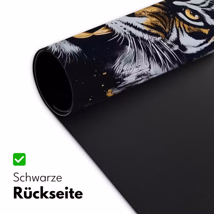 Tijger - Verfspatten - Goud Muismat XXL klein -ysfeer2_duits