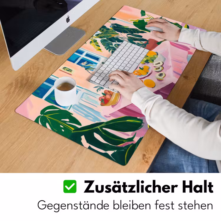 Tafel - Wijn - Fruit Muismat XXL klein -ysfeer3_duits