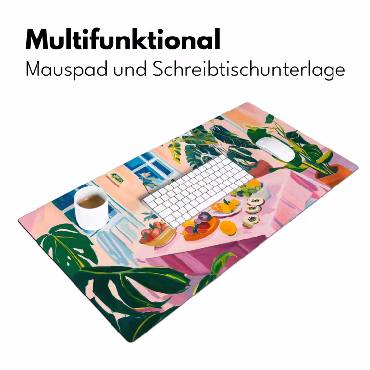 Tafel - Wijn - Fruit Muismat XXL klein -ysfeer4_duits