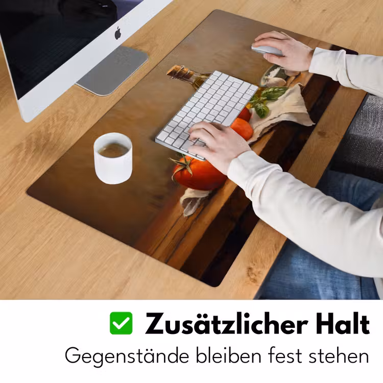 Tomaten - Olijfolie - Stilleven Muismat XXL klein -ysfeer3_duits