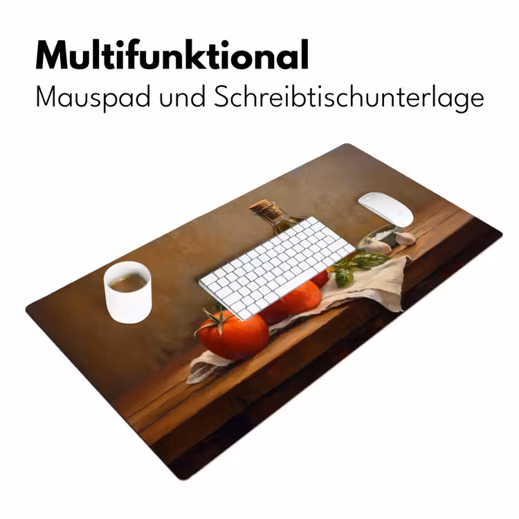 Tomaten - Olijfolie - Stilleven Muismat XXL klein -ysfeer4_duits