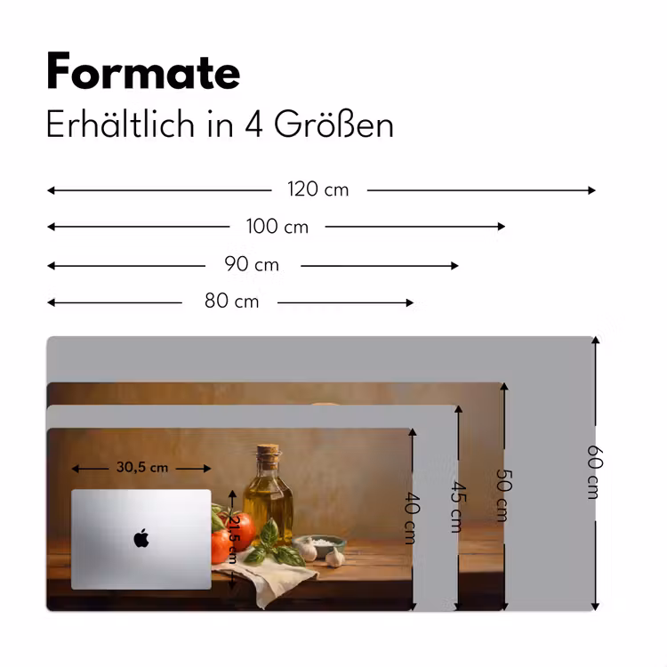 Tomaten - Olijfolie - Stilleven Muismat XXL klein -ysfeer5_duits