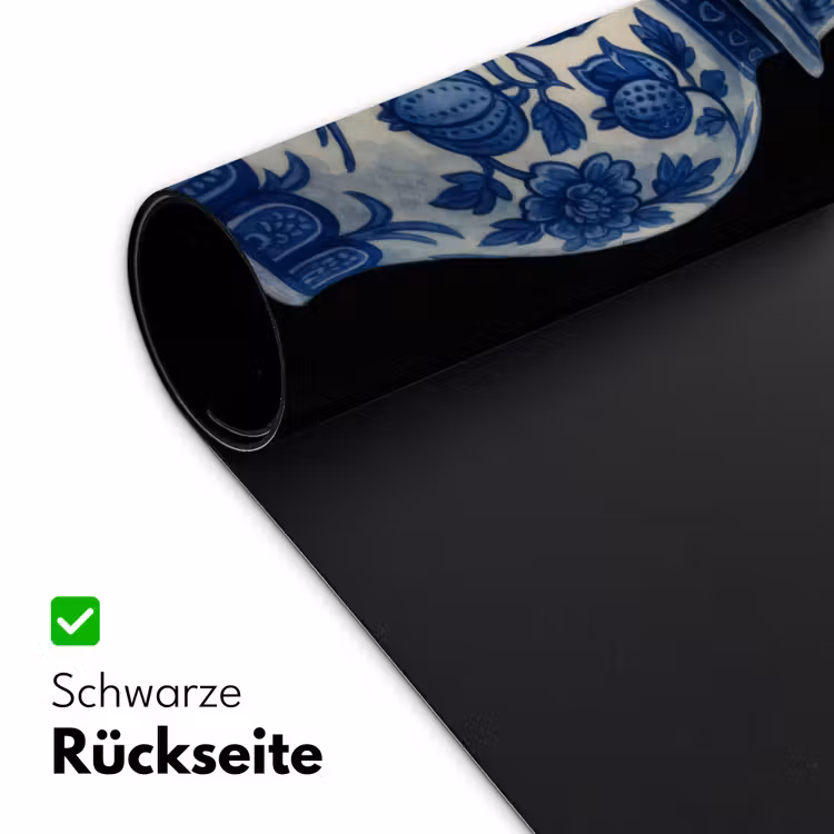 Pot - Delfts Blauw - Bloemen Muismat XXL klein -ysfeer2_duits