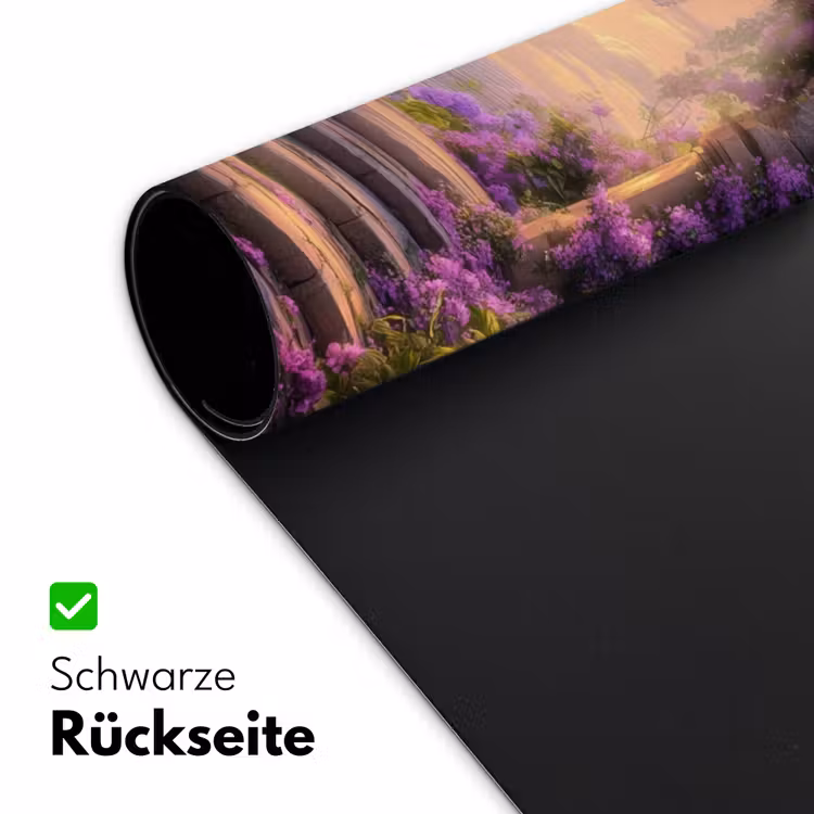 Poort - Paars - Bloemen Muismat XXL klein -ysfeer2_duits