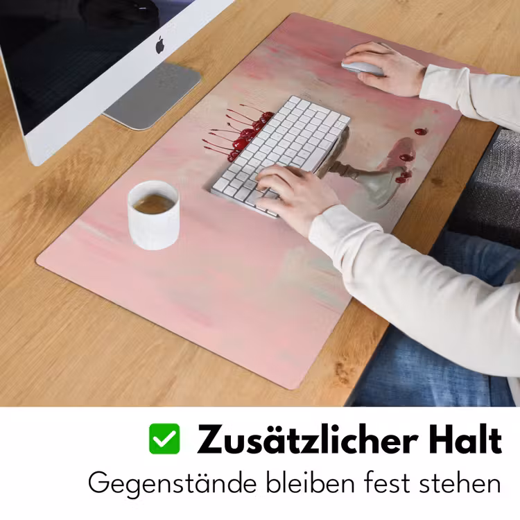 Taart - Pink - Cherry Muismat XXL klein -ysfeer3_duits