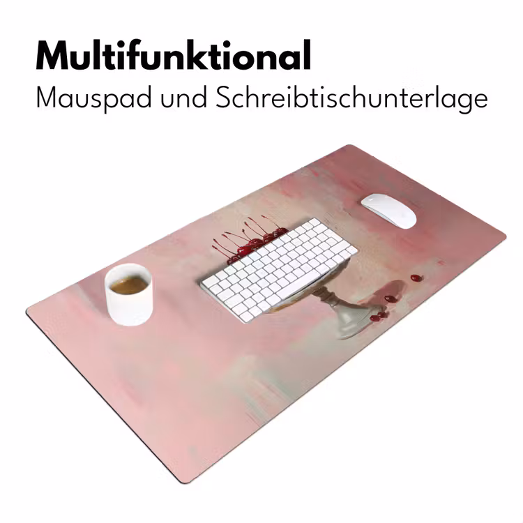 Taart - Pink - Cherry Muismat XXL klein -ysfeer4_duits