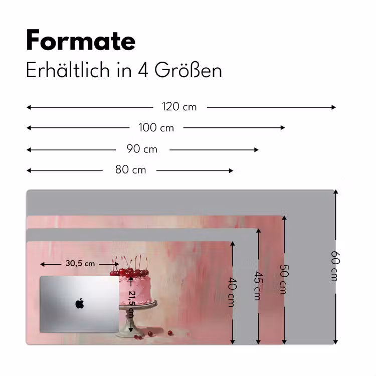 Taart - Pink - Cherry Muismat XXL klein -ysfeer5_duits
