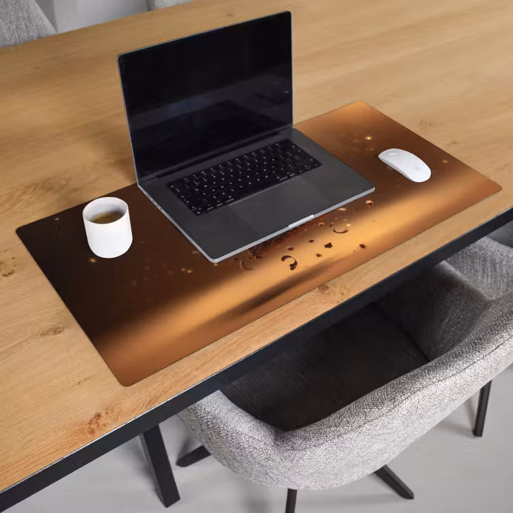 Taart - Chocolade - Eten - Brownie Muismat XXL klein -sfeer1