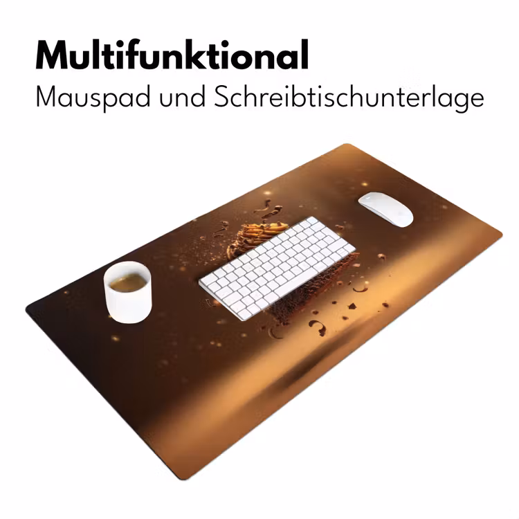 Taart - Chocolade - Eten - Brownie Muismat XXL klein -ysfeer4_duits