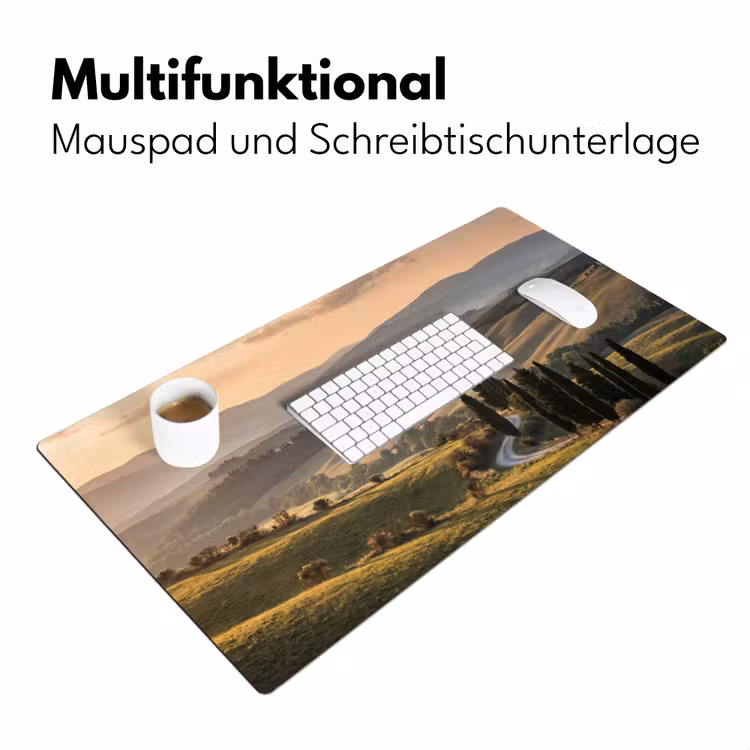 Toscaans - Landschap - Heuvels Muismat XXL klein -ysfeer4_duits