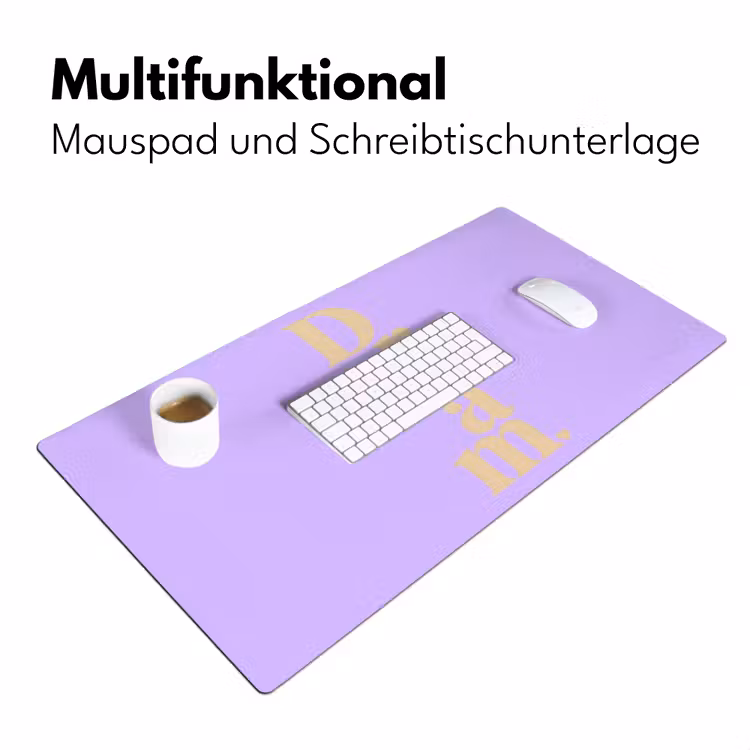 Dream - Paars - Typografisch Muismat XXL klein -ysfeer4_duits