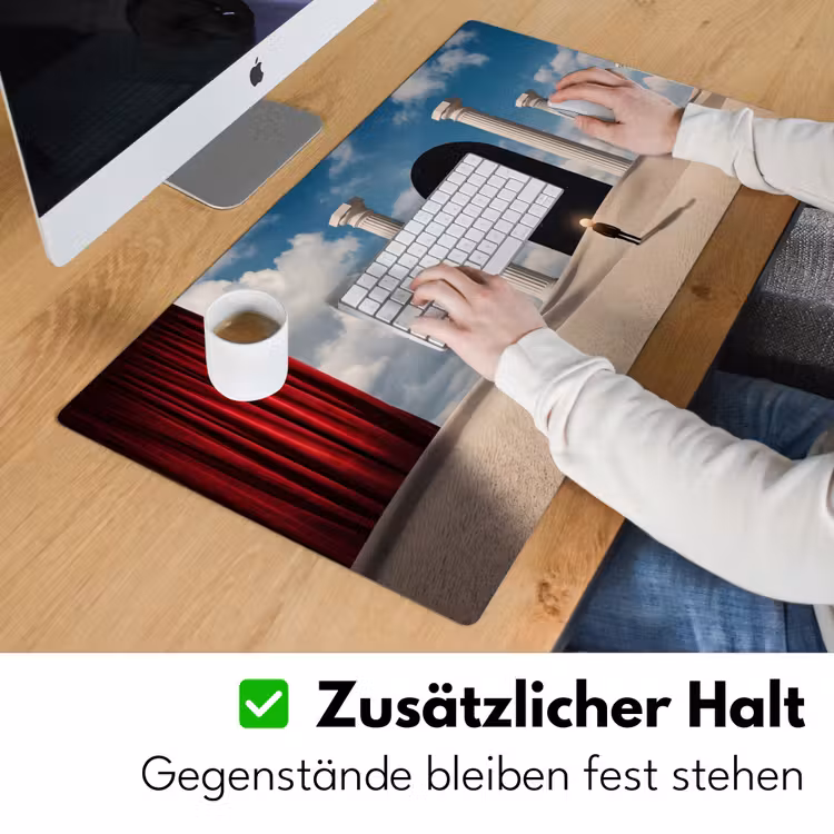 Schreibtischunterlage - Traum – Wüste – Auge - Droom - Woestijn - Oog Muismat XXL klein