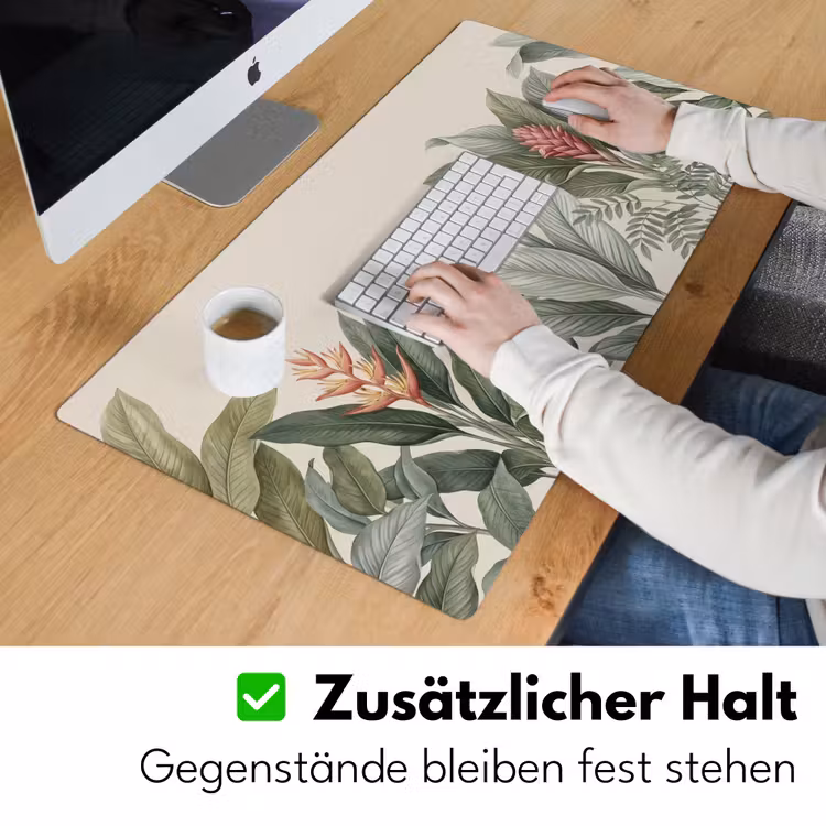 Tropisch - Planten - Modern - Groen Muismat XXL klein -ysfeer3_duits
