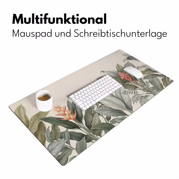 Tropisch - Planten - Modern - Groen Muismat XXL klein -ysfeer4_duits