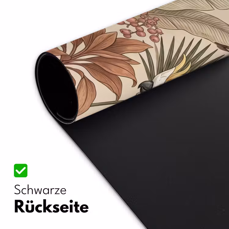 Tropisch - Vogels - Beige Muismat XXL klein -ysfeer2_duits
