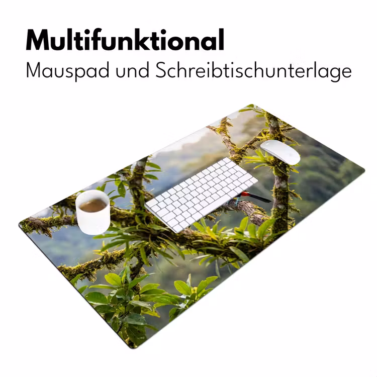 Toekan - Jungle - Natuur - Kleurrijk Muismat XXL klein -ysfeer4_duits