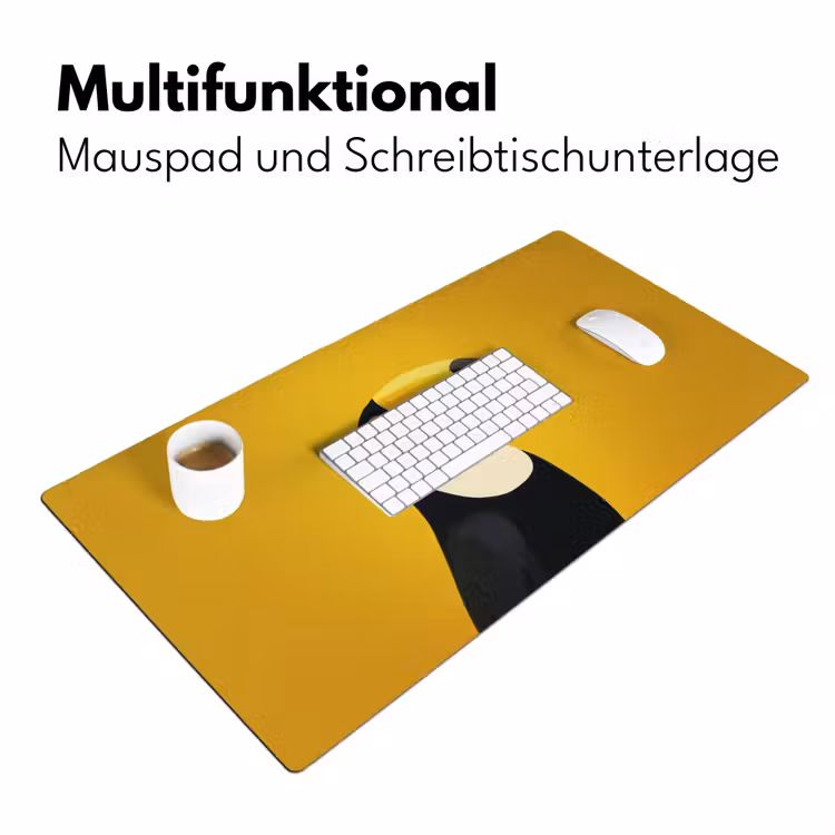 Toekan - Minimalistisch - Snavel - Oranje Muismat XXL klein -ysfeer4_duits