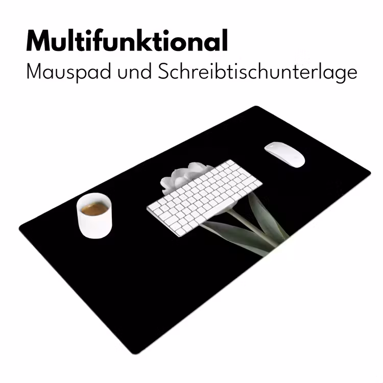 Tulp - Patroon - Blauw Muismat XXL klein -ysfeer4_duits