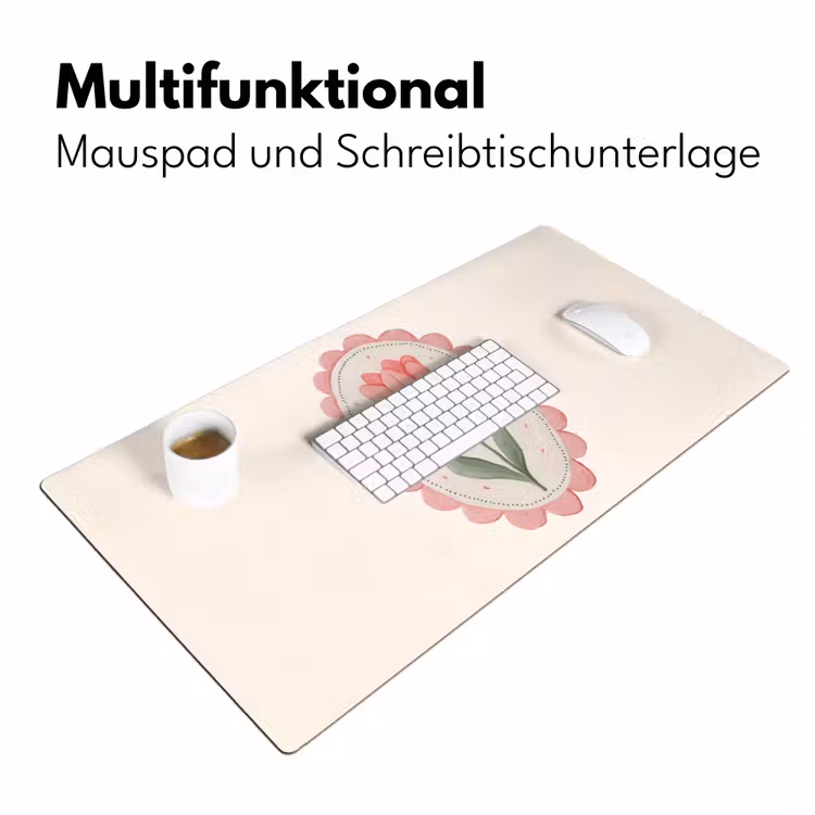 Tulp - Lijst - Ovaal - Illustratie Muismat XXL klein -ysfeer4_duits