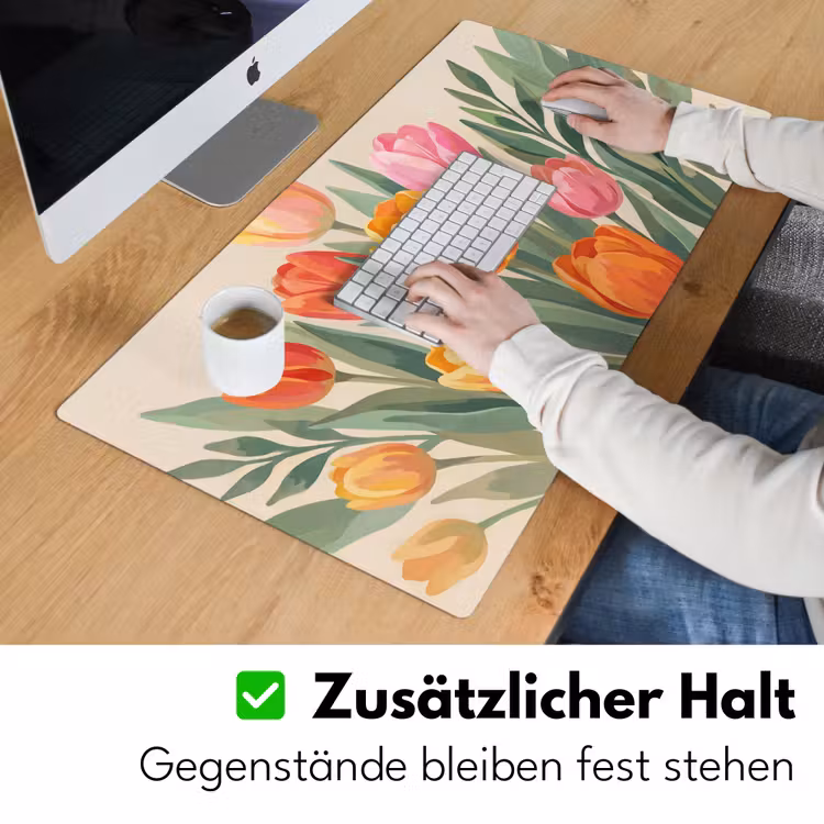 Tulpen - Abstract - Kleurrijk Muismat XXL klein -ysfeer3_duits