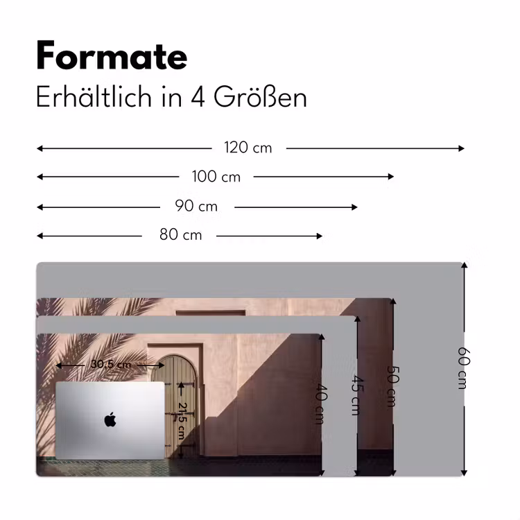 Deur - Hout - Architectuur - Groen - Rustiek Muismat XXL klein -ysfeer5_duits