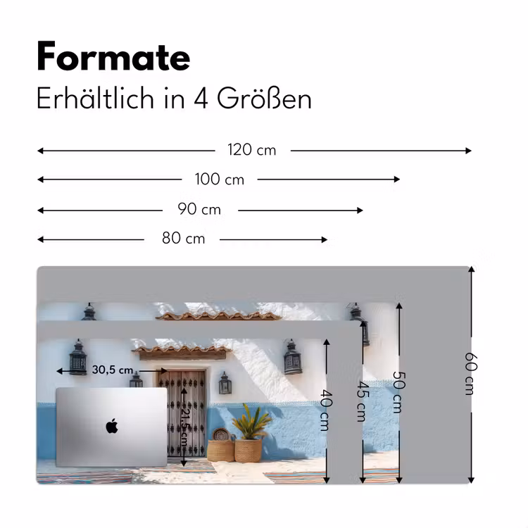 Deur - Manden - Planten Muismat XXL klein -ysfeer5_duits