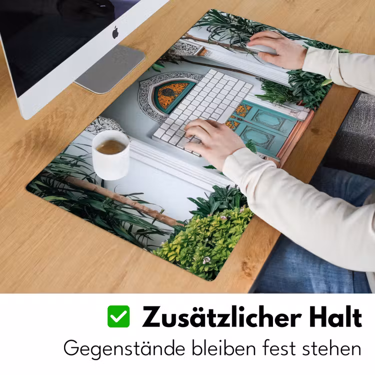 Deur - Patronen - Planten Muismat XXL klein -ysfeer3_duits