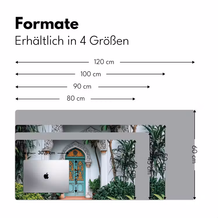 Deur - Patronen - Planten Muismat XXL klein -ysfeer5_duits