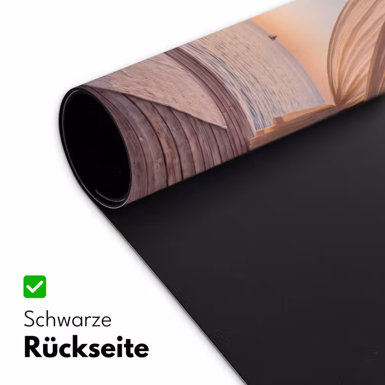 Schreibtischunterlage - Überdachung – Meer – Sonnenuntergang – Urlaub – Ruhe - Overkapping - Zee - Zonsondergang - Vakantie - Rust Muismat XXL klein