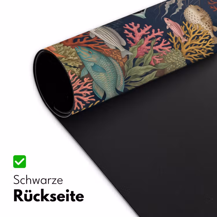 Onderwaterwereld - Vissen - Koraal - Illustratie - Kleurrijk Muismat XXL klein -ysfeer2_duits