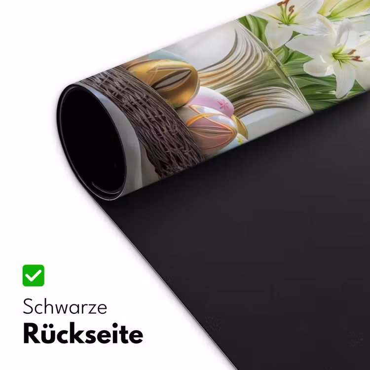Vaas - Eieren - Bloemen Muismat XXL klein -ysfeer2_duits