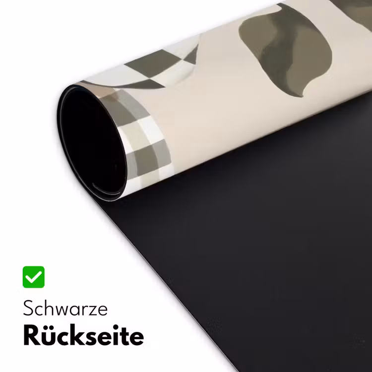 Vaas - Geruit - Groen - Bloem Muismat XXL klein -ysfeer2_duits