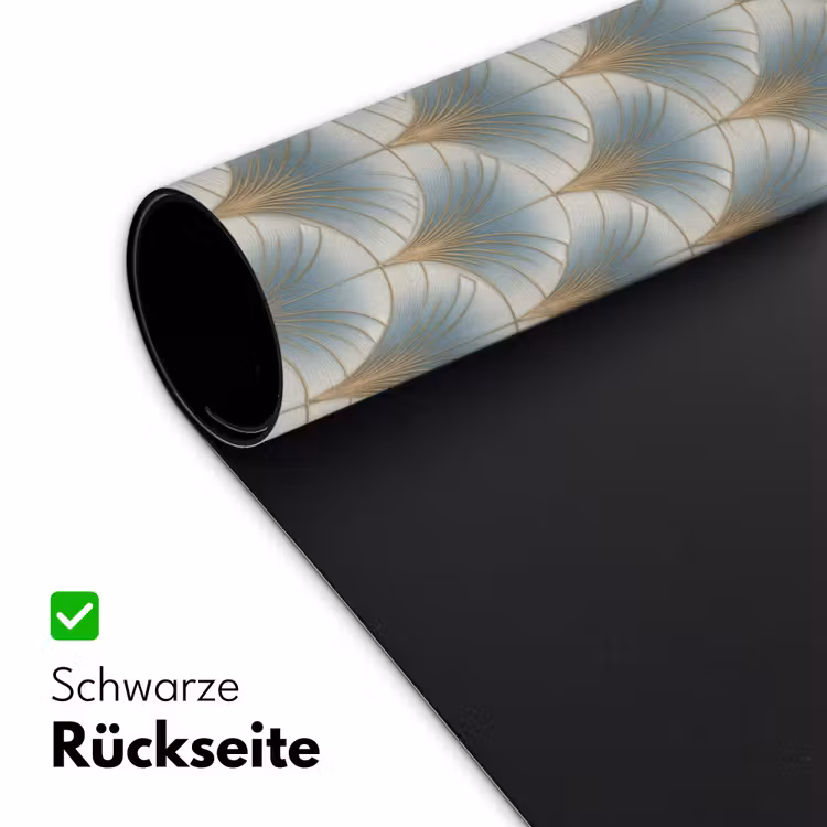 Waaier - Klassiek - Blauw Muismat XXL klein 681 -ysfeer2_duits