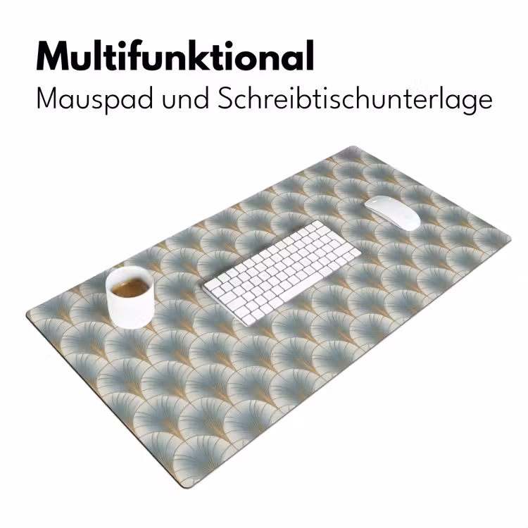 Waaier - Klassiek - Blauw Muismat XXL klein 681 -ysfeer4_duits