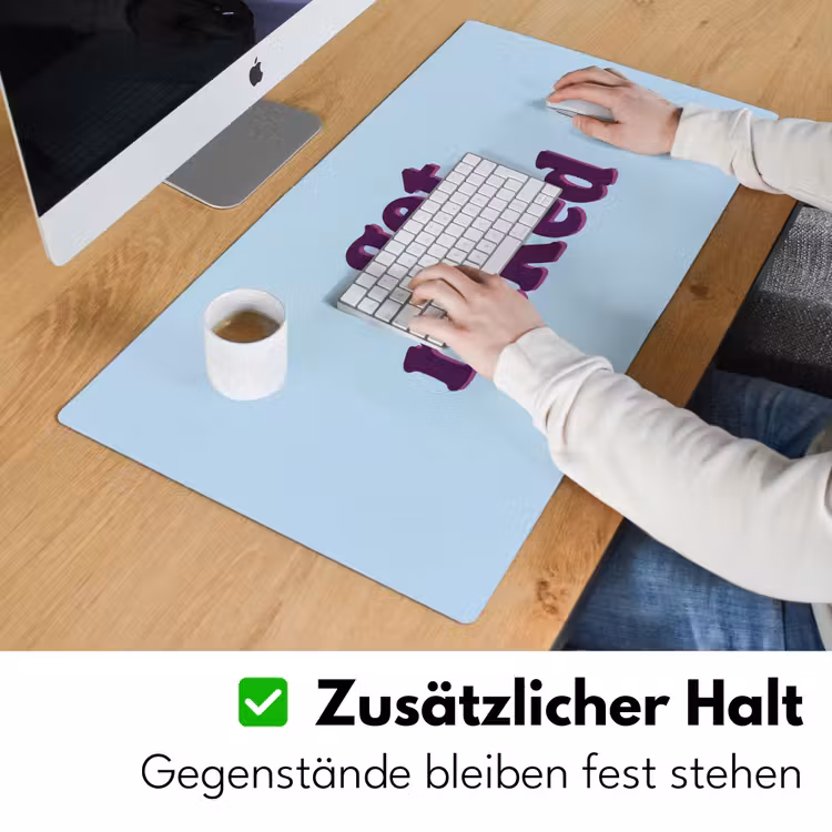 Speels - Boodschap - Blauw Muismat XXL klein -ysfeer3_duits