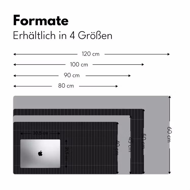 Verticaal - Wandtegel - Mat - Zwart Muismat XXL klein 681 -ysfeer5_duits
