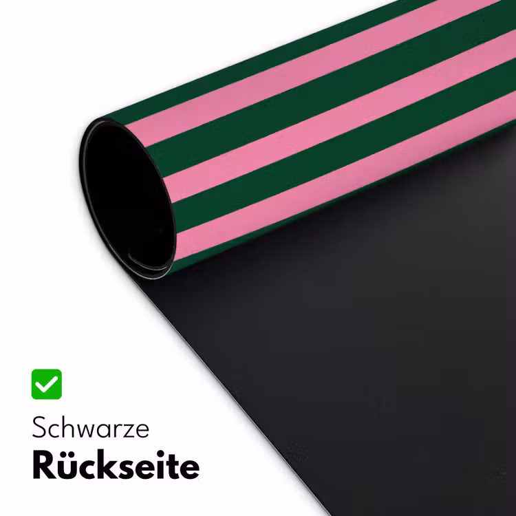 Verticale strepen - Groen - Roze Muismat XXL klein 681 -ysfeer2_duits