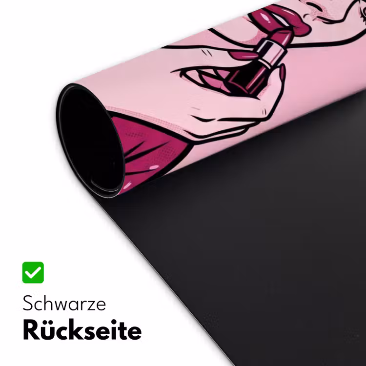Vintage - Vrouw - Roze Muismat XXL klein -ysfeer2_duits