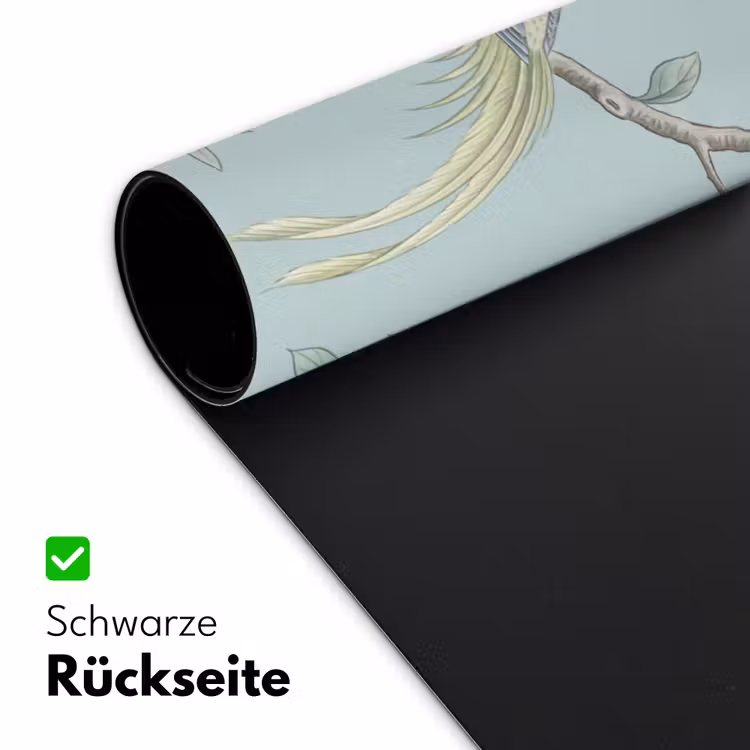 Vogel - Bloemen - Kleurrijk Muismat XXL klein -ysfeer2_duits