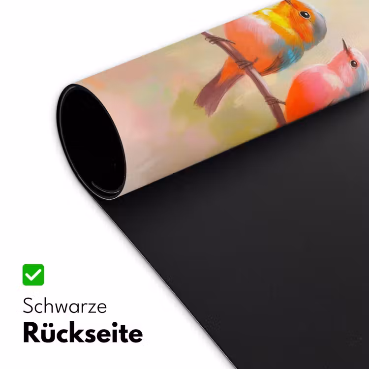Vogels - Kleurrijk - Tak Muismat XXL klein -ysfeer2_duits