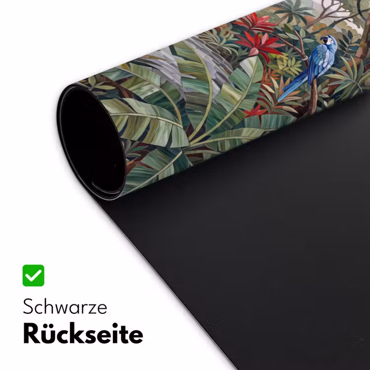 Vogel - Jungle - Natuur - Mozaïek - Groen Muismat XXL klein -ysfeer2_duits