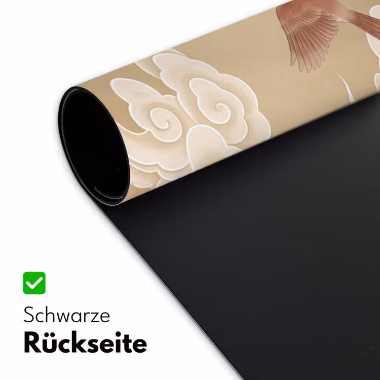 Vogels - Vliegen - Beige Muismat XXL klein -ysfeer2_duits