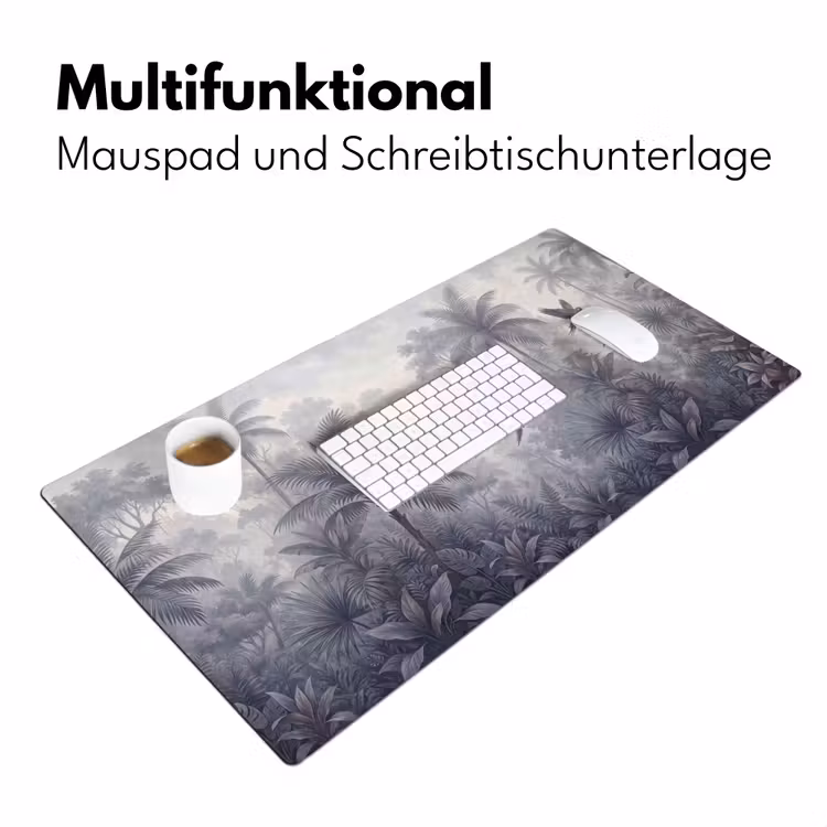 Vogel - Vliegend - Jungle - Vintage - Dieren Muismat XXL klein -ysfeer4_duits